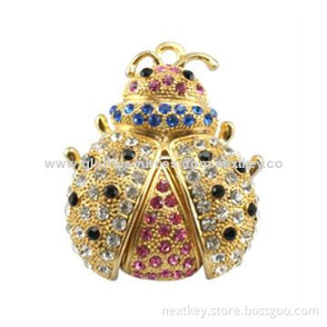 Coccinella Septempunctata Animal Jewelry Vatop USB Flash Drive, Wholesale for Gifts